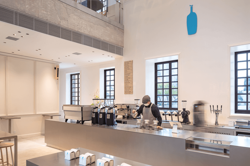 Blue Bottle Coffee’s Yutong Café in Shanghai, China